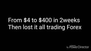 HOW TO FLIP $4 INTO $400 TRADING FOREX REAL ACCOUNT