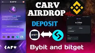 Carv Airdrop Claim And Deposit Bybit & Bitget | Carv Binance airdrop Claim & ETH fees deposit.