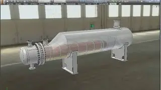 3D modeling of Kettle Exchanger TEMA Type By 3D Pressure Vessel design Software 2017