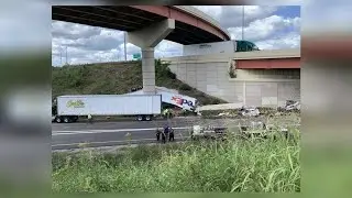 1 dead after semi truck flips onto side, closes parts of busy highway in Dayton | WHIO-TV