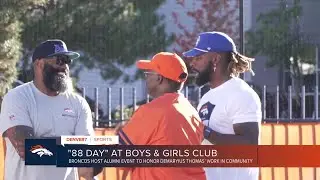 88 Day: Broncos alumni honor Demaryius Thomas by spending time at team's Boys and Girls Club