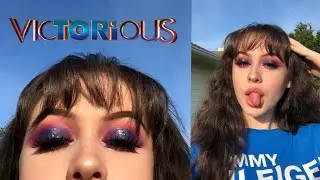 Purple GLITTER Eyelook | Victorious Inspired