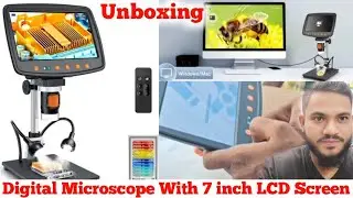 Unboxing Tobo Digital Microscope With 7 inch LCD Screen, By HM Tec