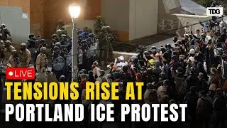 Portland ICE Protest LIVE: Police Arrest Protester as Hundreds Gather Outside Portland ICE Facility