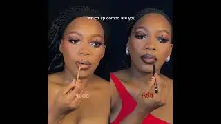 What lip combo are you #teamnude #teamred #lipcombotutorial #nude #redlipstick #beauty #makeuphacks