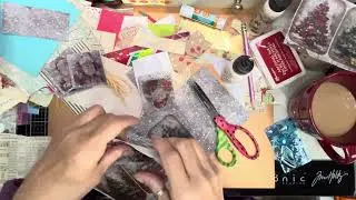 398 * #whatsonmydesk * Creating ephemera for the Christmas Journal!!