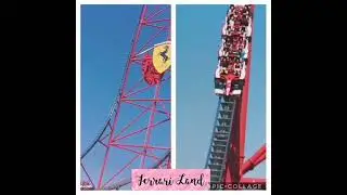 #Ferrari Land High up in the sky I really love it our holiday 2019