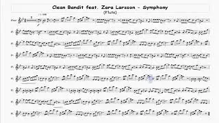 Clean Bandit feat  Zara Larsson Symphony - Flute - Free Sheet Music