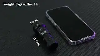 Sofirn SR20 MINI Flashlight 1200lm CSP2323 LED Light 18350 USB C