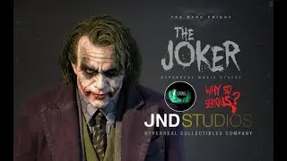 JND Studios- The Joker - 1:3 scale Hyperreal Statue - The Dark Knight - Heath Ledger