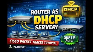 How to Configure Router as DHCP Server | Cisco Packet Tracer (CCNA)