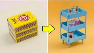 DIY Mini organizer from matchbox || How to make mini organizer for small stuff