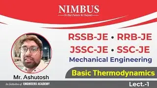 Basic Thermodynamics | RSSB JE Online Classes | JE 2022 |RRB/JSSC/SSC JE Online Coaching | ME | L-1