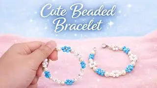 Easy Flower Bead Bracelet Making | DIY Handmade Jewelry | Z.A Unique Glimmer✨️📿
