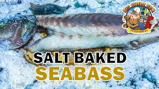 Salt-baked Seabass in the Pizza Oven with Big Swede BBQ
