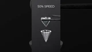 5% vs 100% Speed 3D Soft Body Simulation #3d #shorts #animation #blender #asmr