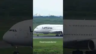 LUFTHANSA A380 landing at Bangkok Airport #aviation #shorts #lufthansa #a380 #landing #plane #flight