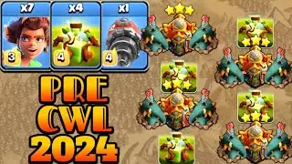 Pre CWL Root Rider Attack Strategy With Overgrowth Spell & Battle Drill!! Th16 Attack Strategy 2024