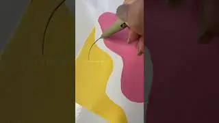 Doms Pastel brush pen / boho art / jellyfish 🪼/doodles/ abstract ep.158 #shorts