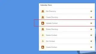 Update Contact Action For Calendar Hero Workflow App