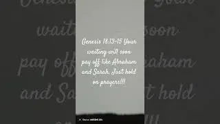 Are You Waiting on God like Abraham and Sara will soon pay off #Short