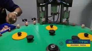 Swastik's Semi Auto Double Head Nail Polish Filling Pressing & Servo Screw Capping Machine