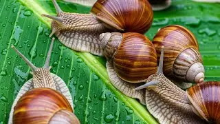 Backackyard Expedition: A Snail's Journey to Find Food After Midnight