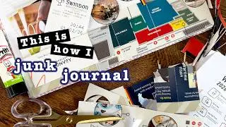 Create a page in my junk journal with me 📔✂️