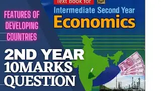 FEATURES OF DEVELOPING COUNTRIES // ( My Teacher Moulali  sir ) #2ndyear economics *most important