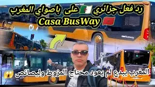 ردة فعل جزائري على باصواي المغرب 🇲🇦  العقل المغربي يبدع  لن يعود يحتاج للبترول ومشتقاته  (Casa Bus)