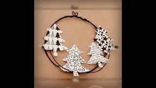 Weihnachtskranz Drahtdeko #diy #weihnachten #christmas #draht #stars