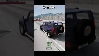Cars Brake TEST Part 2 - BeamNG.drive #shorts