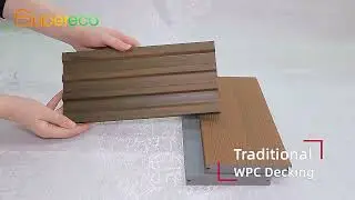 real wood feeling looking wpc decking#wpcdecking #wpc #durabledecking #pvcdecking