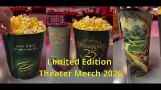 Epic Lord of the Rings 25th Anniversary Popcorn Bucket & Soda Cup Limited Edition Theater Merch 2026