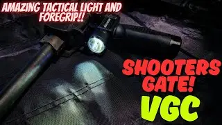 Shooters Gate VGC Foregrip Laser & Tactical Flashlight! REVIEW!