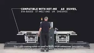 Meler coating roller 1200mm to apply thermoplastic adhesives