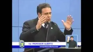 Vereador Professor Alberto discursa  favoravel a CPI da tarifa de transporte urbano