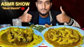 ASMR Mukbang: Village Style Eating Show | Chicken Feet & Mix Veggies 