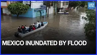 Still photos of aerial views showing eastern Mexico inundated by flood | Dawn News English