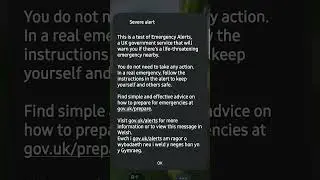 UK Emergency Alert Test Message! ⚠️ [September 7 2025]