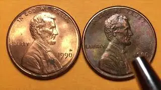 US 1990 Penny - Lincoln Memorial United States One Cent Coins