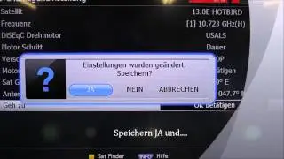 Selbstausrichtende Sat Antenne Stab Italia