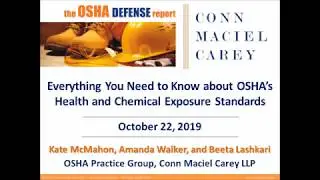 What You Need to Know About OSHA's Health and Chemical Exposure Standards