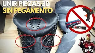 Unir piezas en impresión 3D PLA SIN PEGAMENTO!🦾💥  | Armadura de Iron man Endgame EP#3