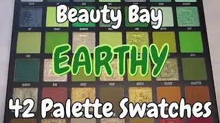 All 42 colors swatched! - Beauty Bay Earthy Palette