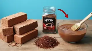 Безумный эксперимент: кирпичи превращаются в краситель для дерева!