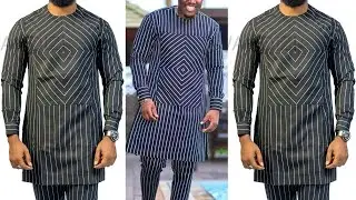 Trendy Senator Wear with Chevron Pattern Design| How to Cut and Sew Male Native Wear