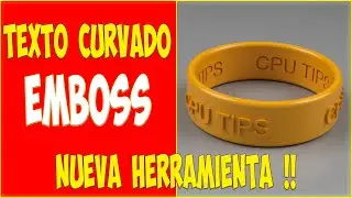 Texto CURVADO con EMBOSS - La nueva herramienta de FUSION 360