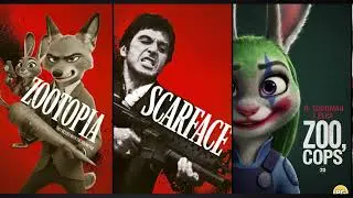 Zootopia 2 Parody of Famous Animated Movie Posters