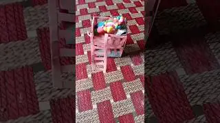 diy miniature bed 🛏️ making with paper craft #craft #papercraft